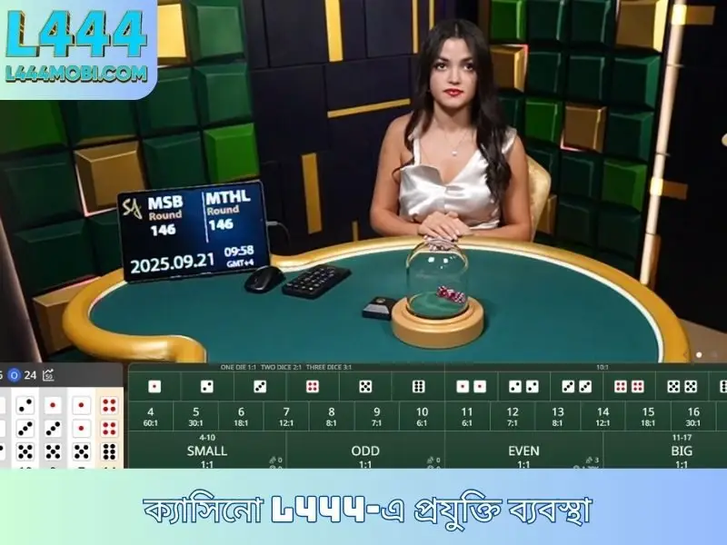 ক্যাসিনো L444-এ প্রযুক্তি ব্যবস্থা